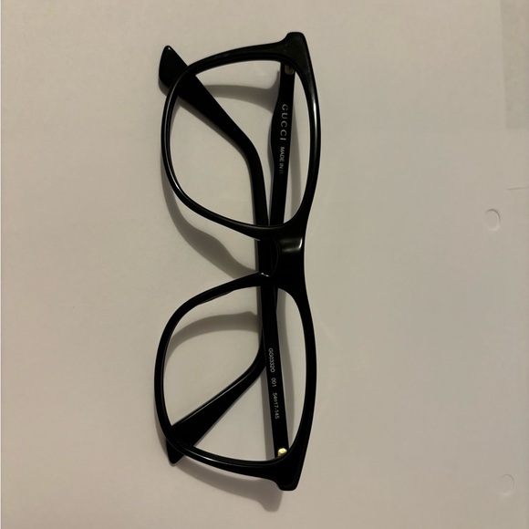 Gucci GG 0332O 001 Square Black Eyeglasses Optical Frame Only 54-17-145 - Picture 3 of 8